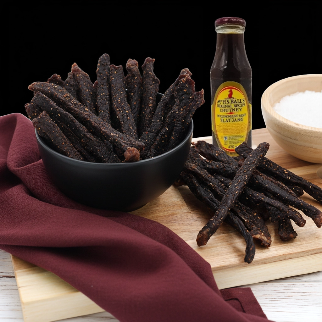 Traditional beef chutney sticks with a fruity aroma at The Village Butcher.